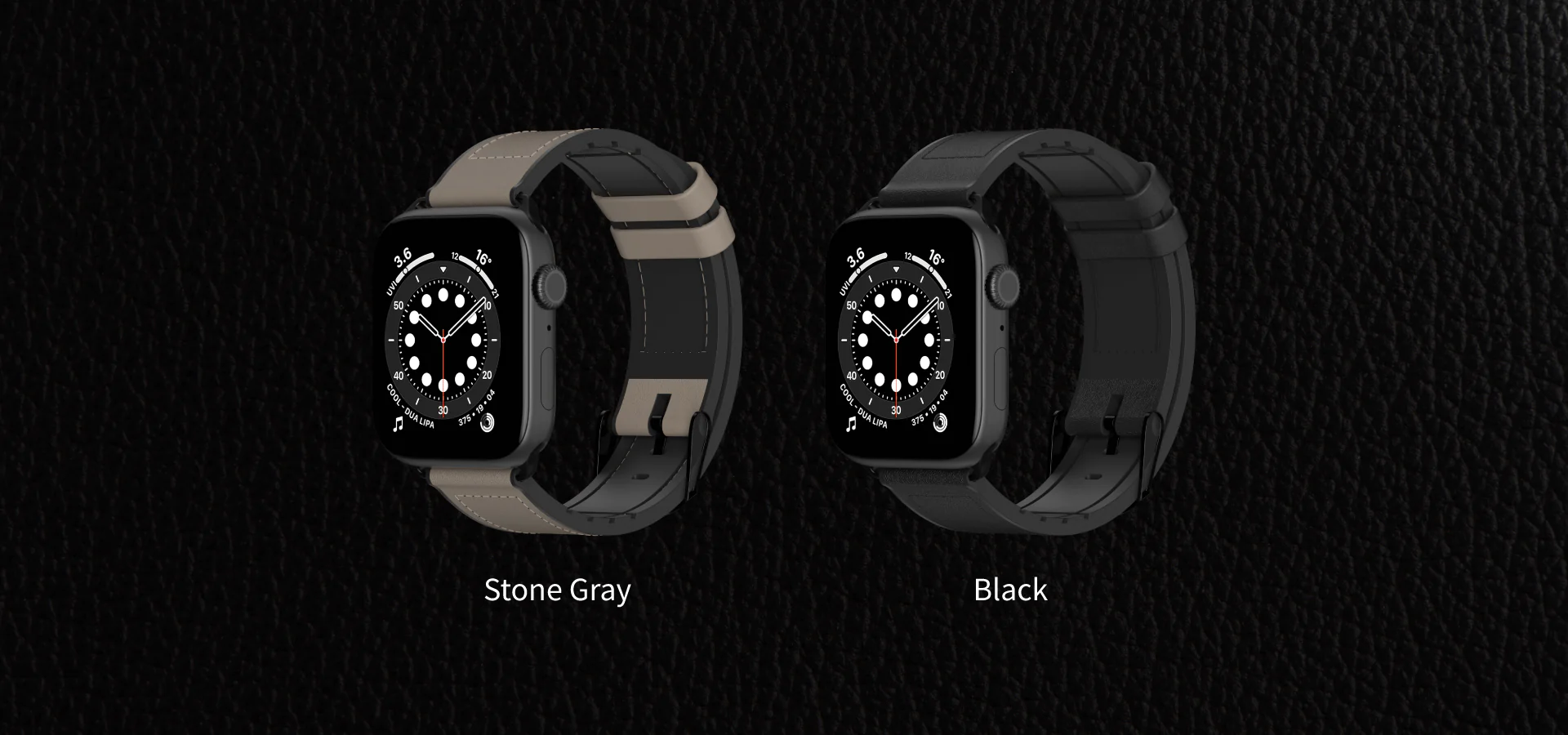 Switcheasy Hybrid Silicone-Leather Apple Watch Strap Colour Showcase